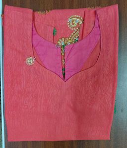 Elegant Pink Dress Material