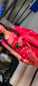 Vibrant Pink Banarasi Silk Saree