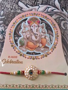 Decorative Rakhi with Ganesha Motif set of  6 pc