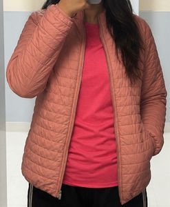 Pink Quilted Puffer Jacket