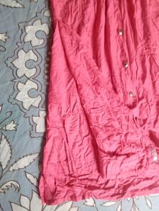 Pink Mirror Work Kurta