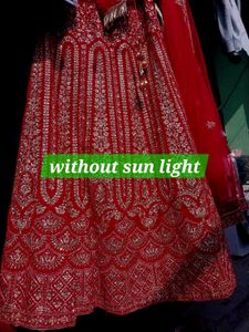 Hot Red Bridal Lahnga|heavy Work