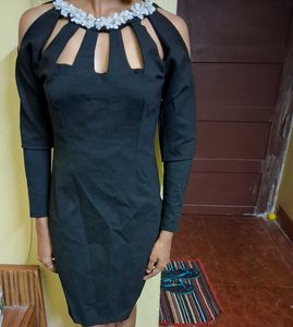 Black Cut-Out Party Dress