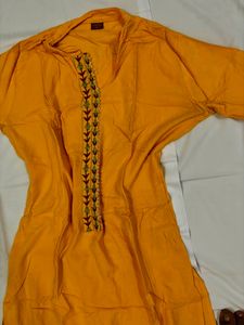 Yellow Designer Kurta Set