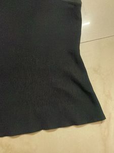 Sleek Black Halter Neck Top