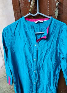 Blue Full Length Kurta XL