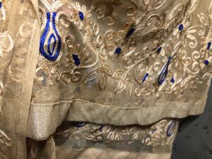 Embroidered Net Dupatta