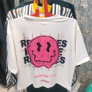 Graphic Print White T-Shirt