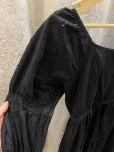 off shoulder black dress