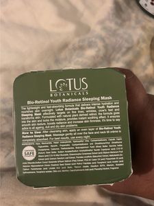 Lotus Botanicals Detan  + Sleeping  + Face packs