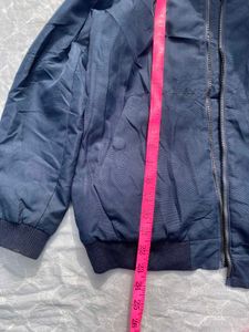 Navy Blue Hooded Jacket
