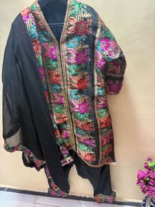 Embroidered Kurta Set with Dupatta
