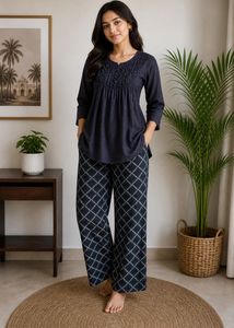 Cozy Dark Blue Pajama
