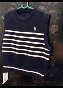 Striped Knit Vest