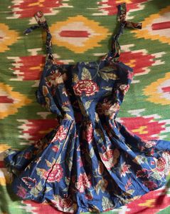 🪬˚₊ 𖤓☽˚.⋆Desi Floral Peplum kurta