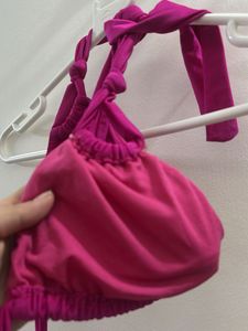 Vibrant Pink Bikini Top