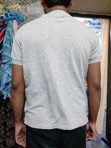 the Indian garage co Stylish Grey Polo T-Shirt