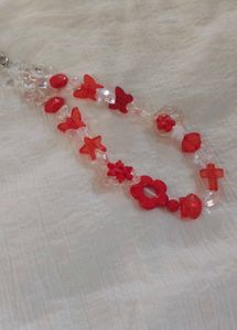 Cute Red Charm Phone Strap