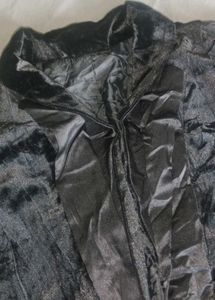 Chic Black Velvet Jacket