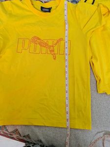 Puma Yellow T-Shirt and Shorts Set