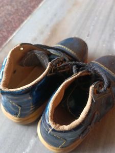 Cute Blue Lace-Up Shoes