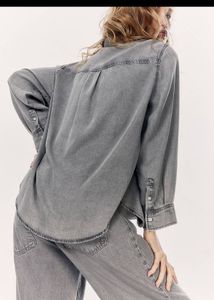 Birthday Sale🎈- H&amp;M Classic Grey Oversized Shirt