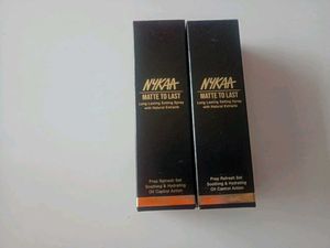 Nykaa Matte To Last Setting Spray Duo