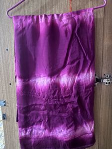 Vibrant Pink Tie-Dye Saree with mirror blouse