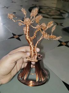 Handmade Copper Wire Tree Sculpture