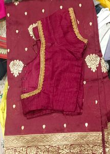 cotton silk saree with blouse so beautiful Sare