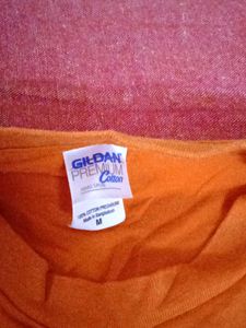 Vibrant Orange Fabrily Graphic Tee