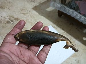 Vintage Hand Carved Wooden Fish