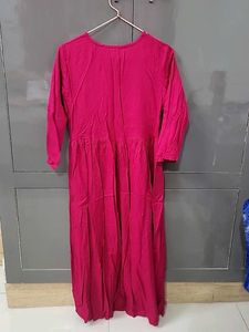 Embroidered Pink Kurta