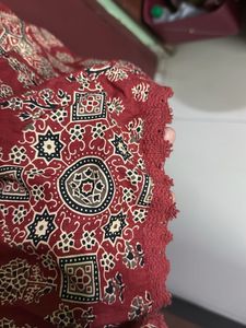 Brick Red Printed Kurta and Pants Set