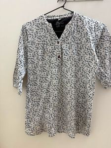 Chic Floral Print Top
