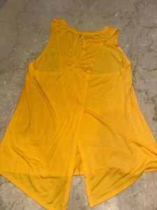 Yellow Sleeveless Tank Top