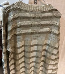 Woodwind Striped Knit Sweater