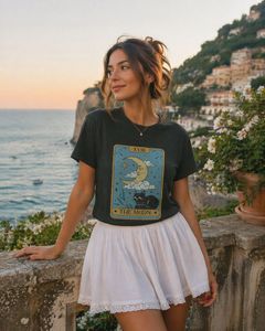 Black Tarot Moon T-Shirt