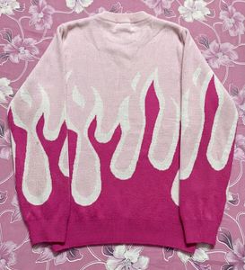 Pink Flame Knit Sweater