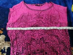 Vibrant Pink Mandala Print Dress