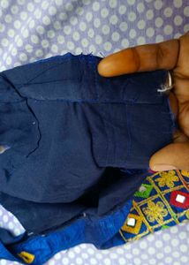 Ethnic Blue &amp; Multicolor Blouse
