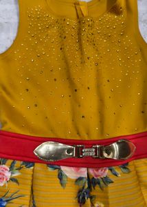 Girls' Party Dress with Jacket(Size-26)