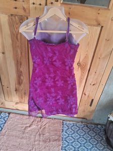 Stunning Purple Embroidered Mini Dress