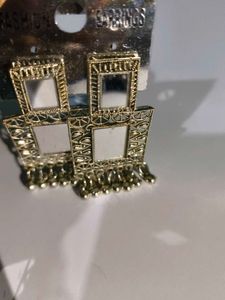 Stylish Mirror Work Earrings