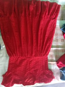 Red Eyelet Kurta