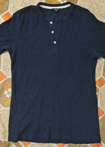 Men's Navy Henley Shirt