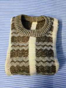 Cozy Checkered Knit Sweater
