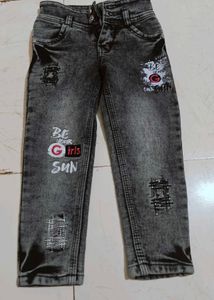 Girls' Distressed Wash Jeans