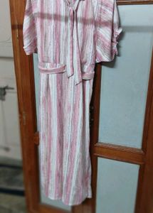 Jumpsuit with Neck Tie