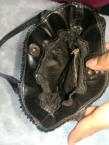 Sparkly Black Mini Backpack